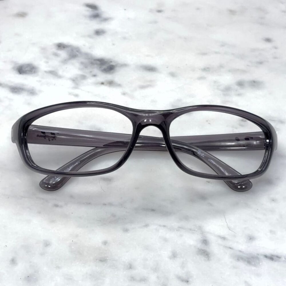 Ray-Ban RB4115 Justin 606/71 Sports Wrap Grey Purple Eyeglass Italy *Frames Only